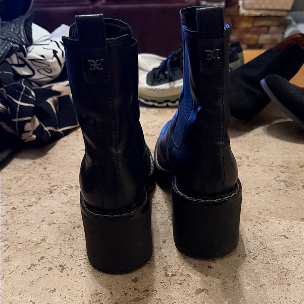 Sam Edelman Black Heeled Boots - Picture 5 of 8